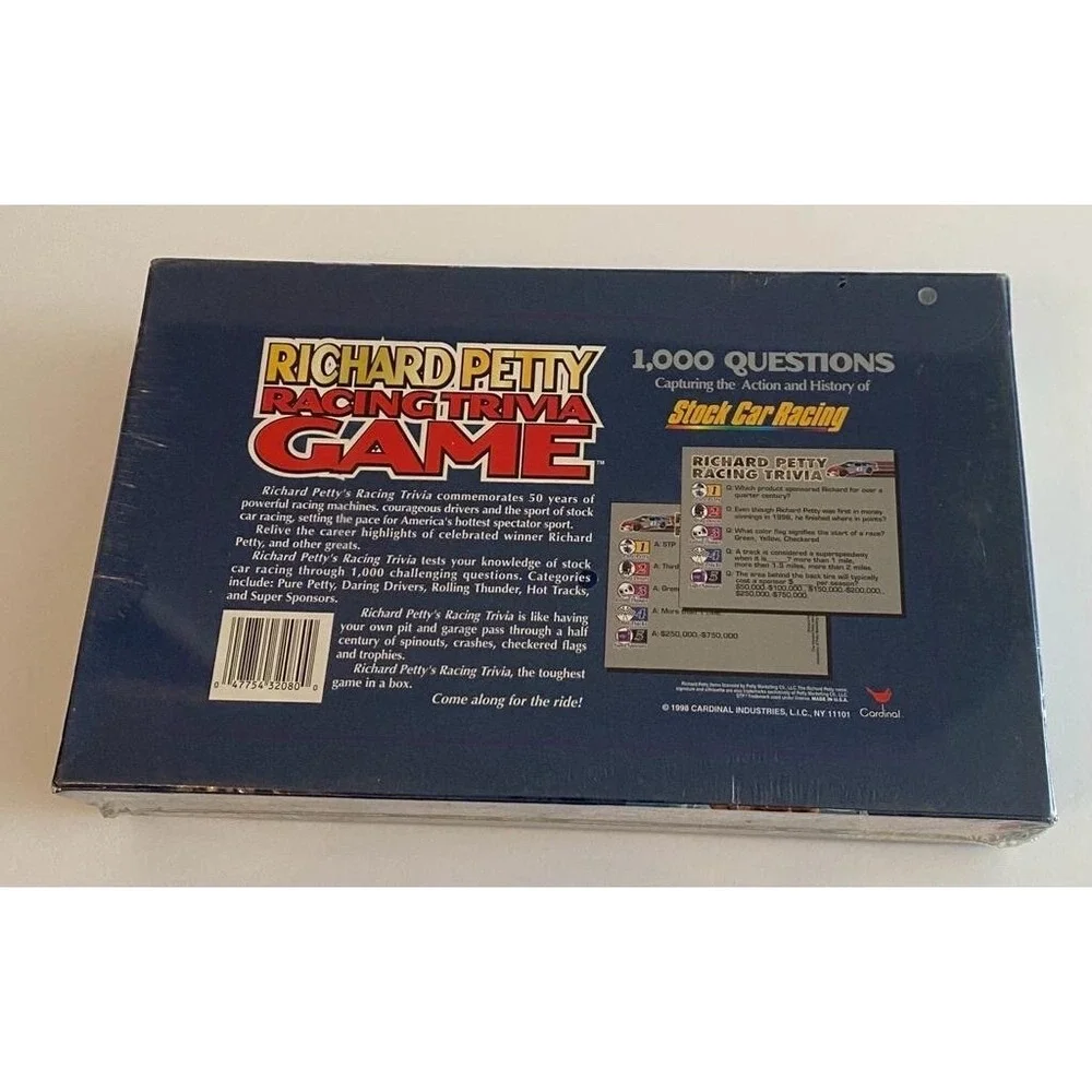 Richard Petty‎ Racing Trivia Game 1998 NASCAR Collectible New In Plastic